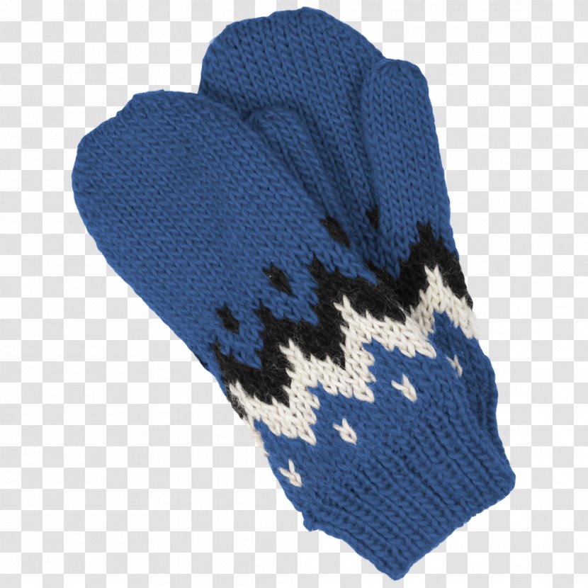 Vik Wool Glove Blue Iceberg Knitted Fabric - Woolen - Polar Fleece Transparent PNG