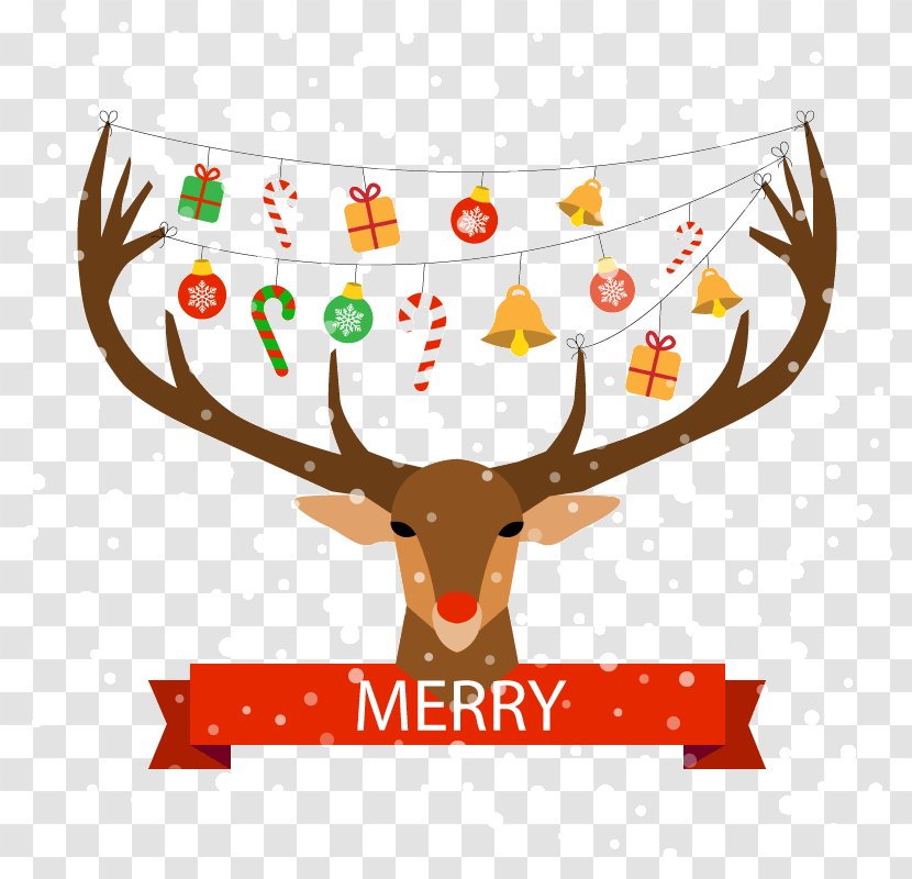 Hong Kong Santa Claus Reindeer Christmas Boxing Day - Tree - Fresh Greeting Card Vector Material Transparent PNG