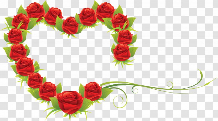 Valentine's Day Rose Heart Birthday Clip Art - Flower Transparent PNG