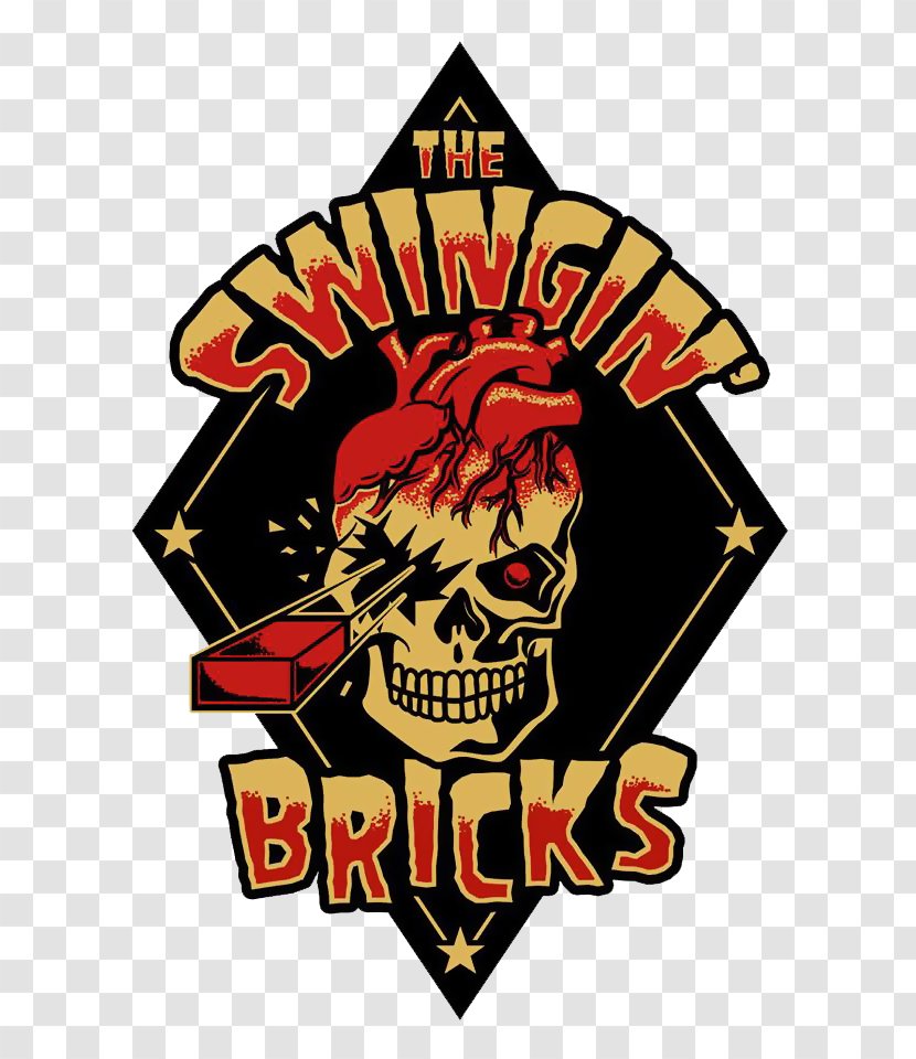 Logo Graphic Design The Swingin Bricks - Death Ray - Psychobilly Transparent PNG