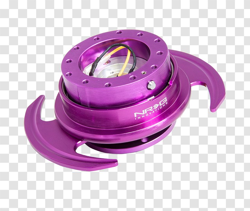 Quick Release Skewer Motor Vehicle Steering Wheels Car Purple - Wheel Transparent PNG