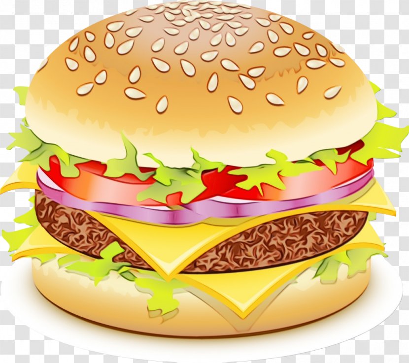 Junk Food Cartoon - Wet Ink - Slider Baked Goods Transparent PNG