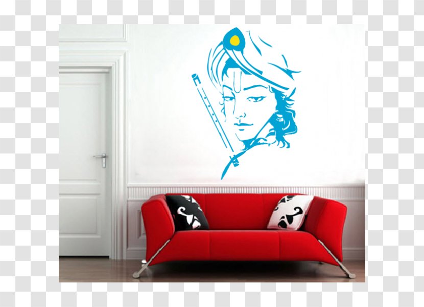 Krishna Flute Vrindavan Wall Decal Mural - Sticker - Lord Transparent PNG