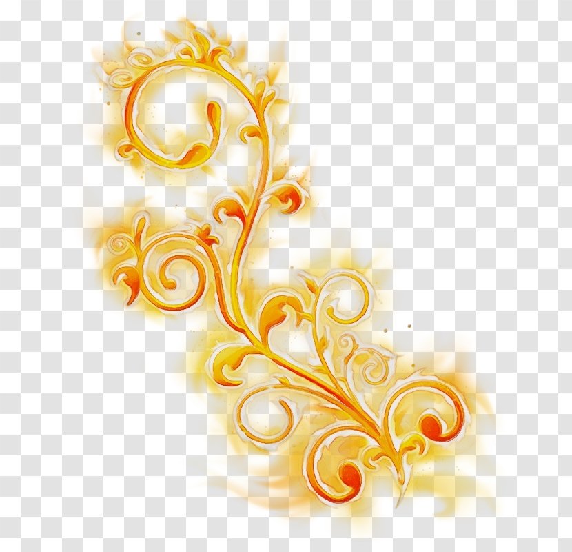 Yellow Clip Art Ornament Pattern Graphic Design - Paint Transparent PNG