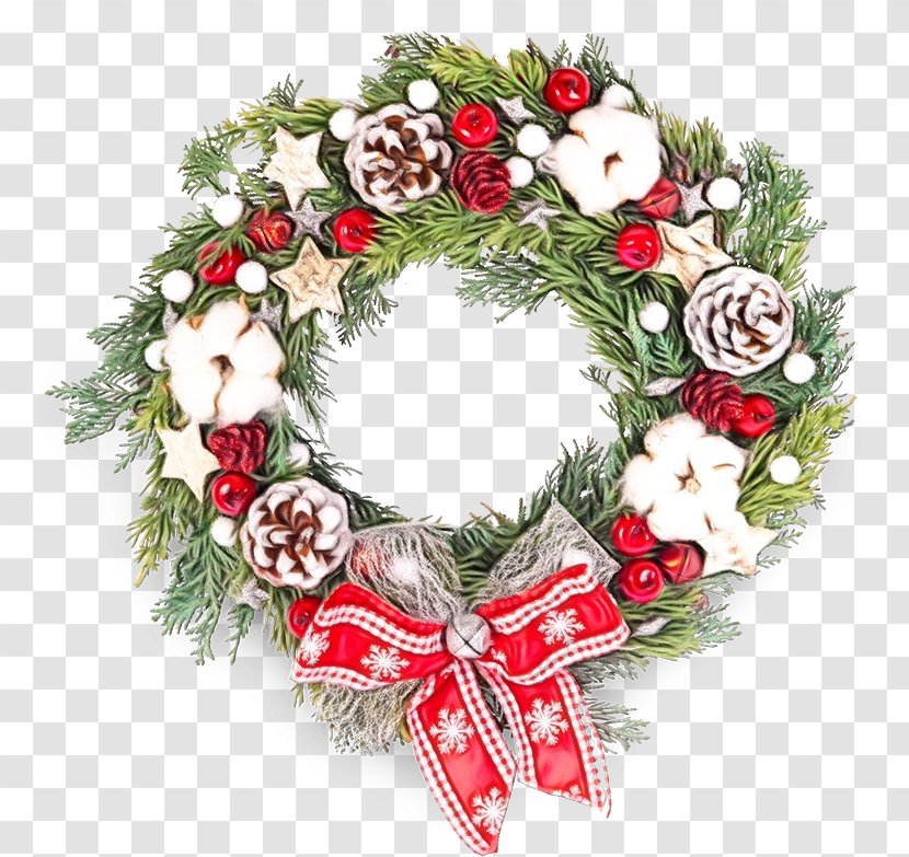Christmas Decoration Cartoon - Ornament - Fir Cut Flowers Transparent PNG