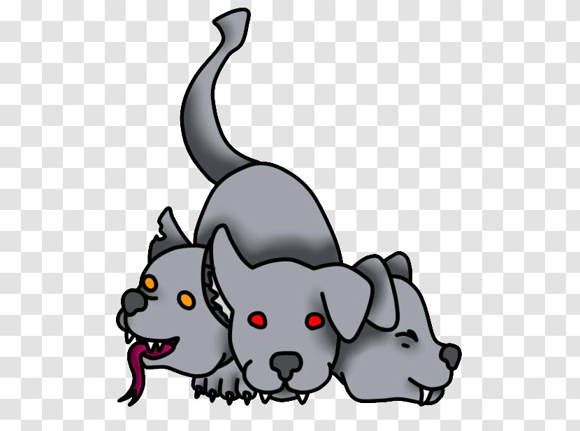 Dog Whiskers Puppy Cerberus Drawing - Paw Transparent PNG