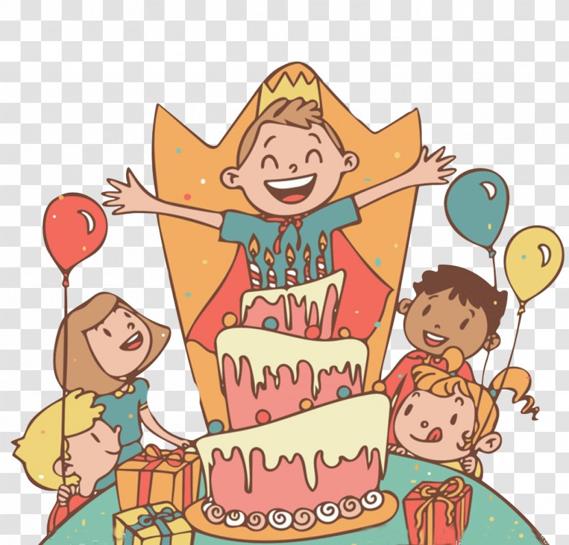 Birthday Cake Childrens Party - Area - Cartoon Transparent PNG