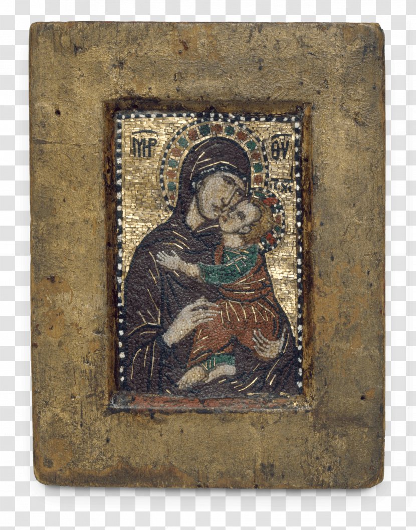 Eleusa Icon Metropolitan Museum Of Art Byzantine - Virgin Mary Printing Transparent PNG