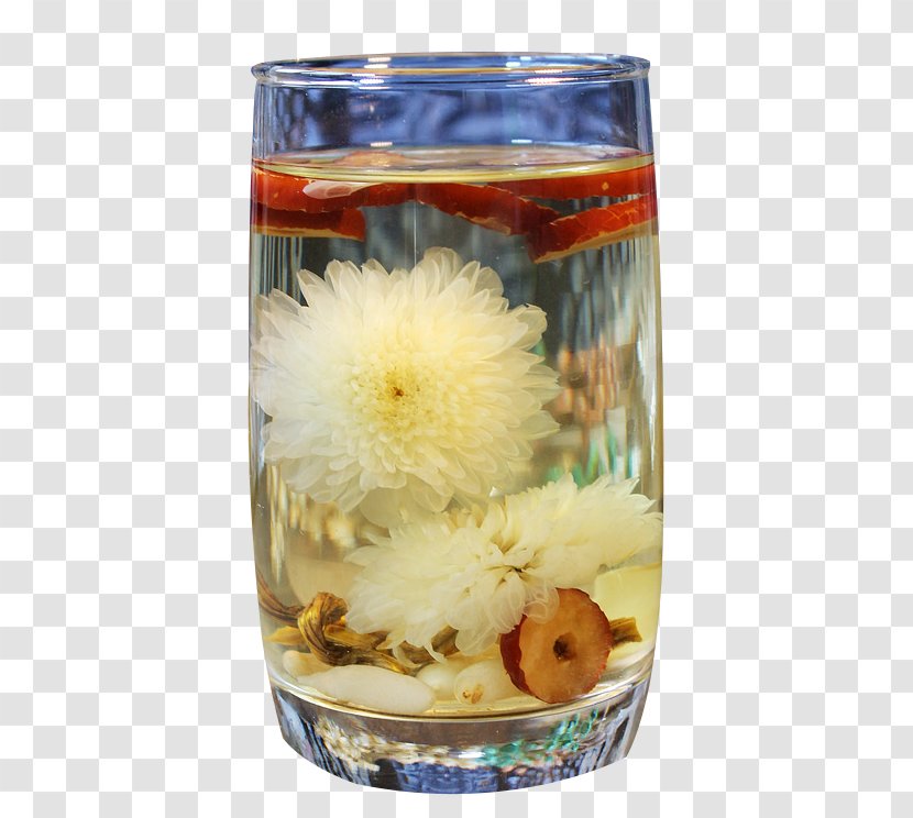 Flowering Tea Jujube Lung Drinking - Food Energy - Lily Chrysanthemum Transparent PNG