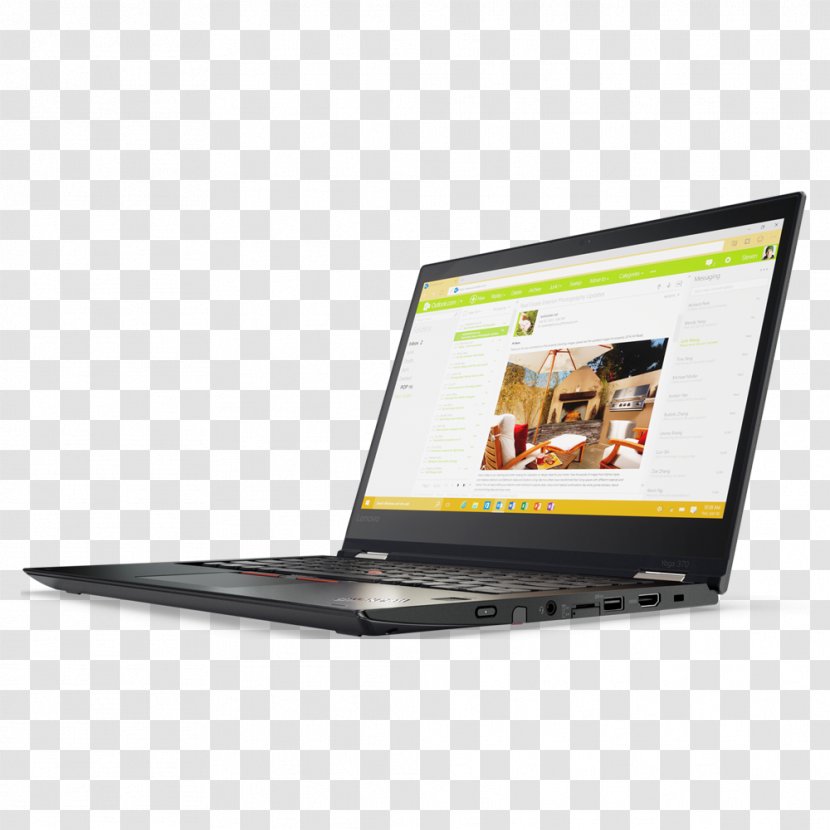 Laptop Lenovo ThinkPad Yoga 370 20J Intel Core I5 - Display Device Transparent PNG