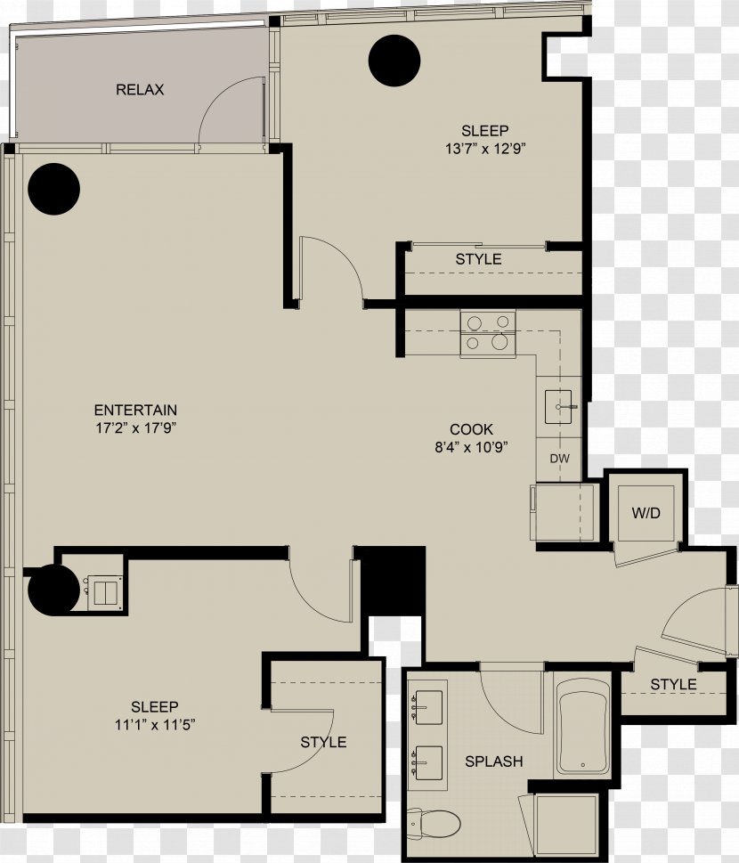 Floor Plan NEXT Apartments House - Area - Apartment Transparent PNG