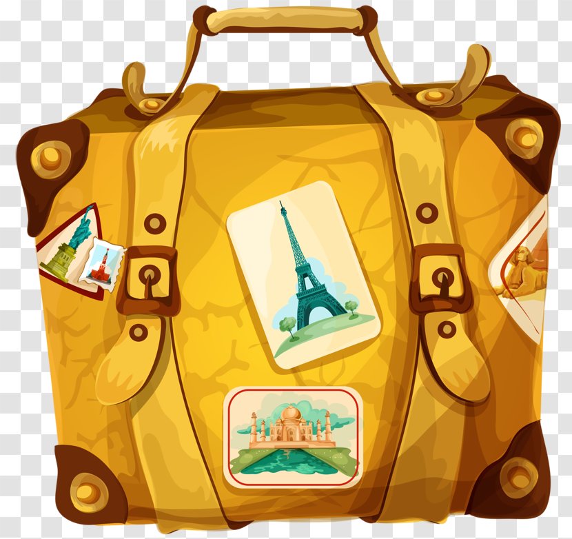 Travel Baggage Clip Art - Bag - Tourist Transparent PNG