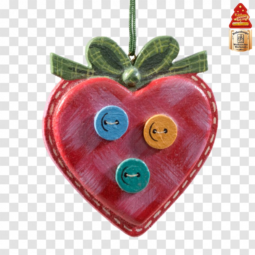 Heart Christmas Ornament Day Fruit M-095 - Hand Painted Moon Transparent PNG