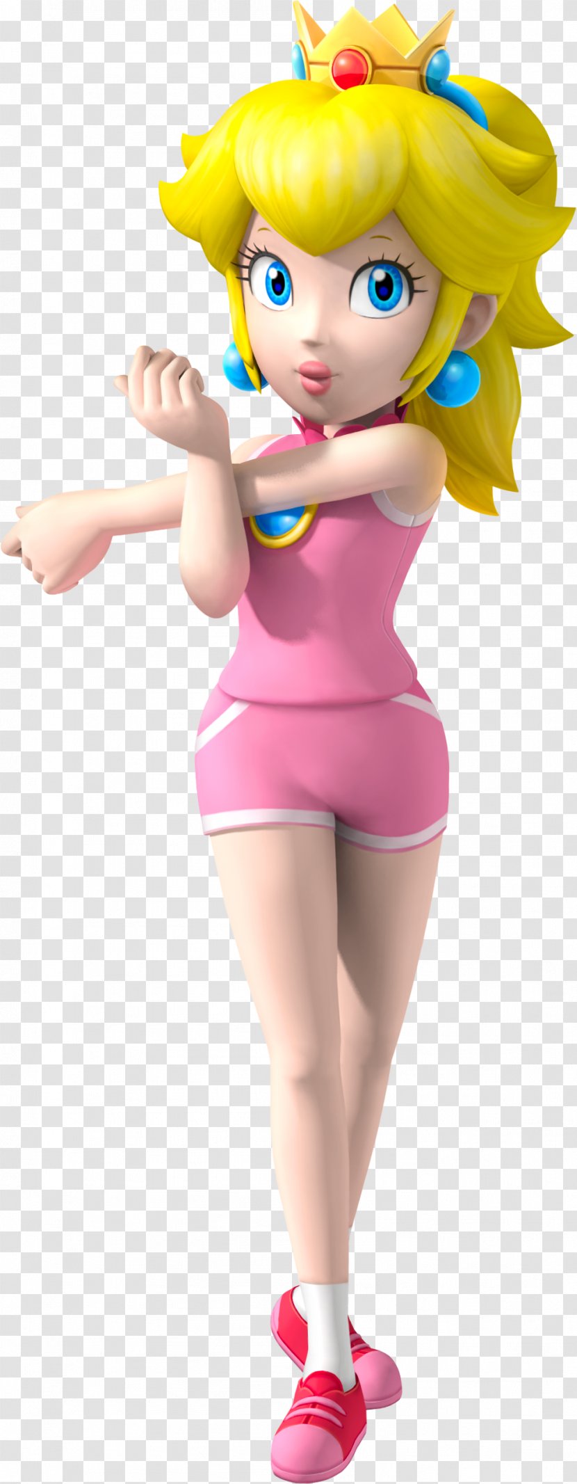 Princess Peach Daisy Super Mario Bros. Rosalina - Brown Hair Transparent PNG