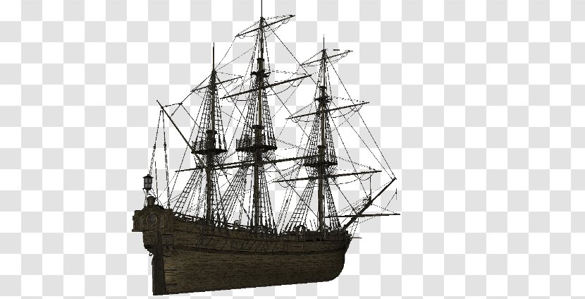 Brigantine Sloop-of-war Ship Of The Line Clipper Barque - Barquentine Transparent PNG