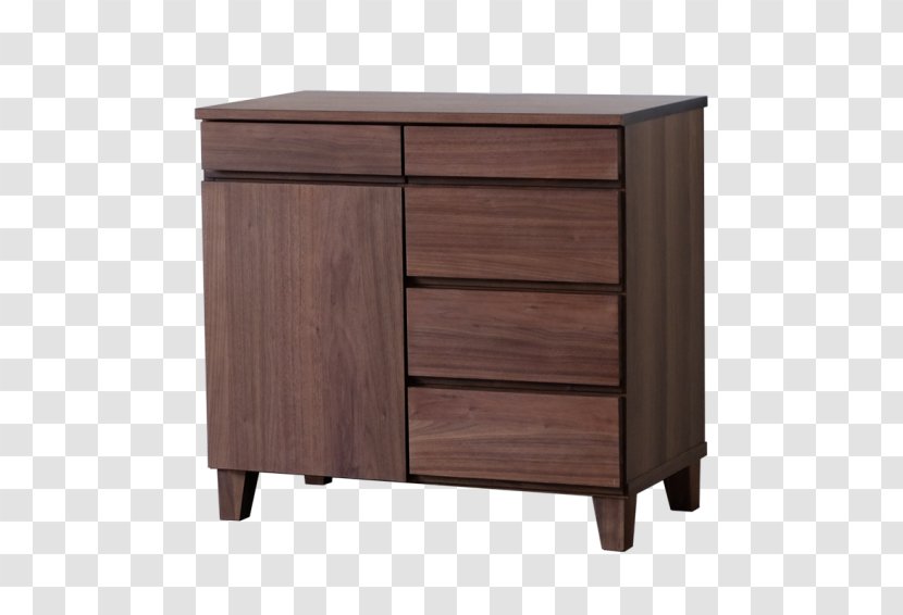 Drawer Bedside Tables Buffets & Sideboards Furniture Juglans - Heart - Walnut Transparent PNG