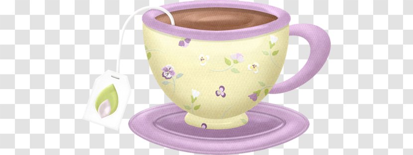 Coffee Cup Teacup Mug - Purple - Tea Transparent PNG