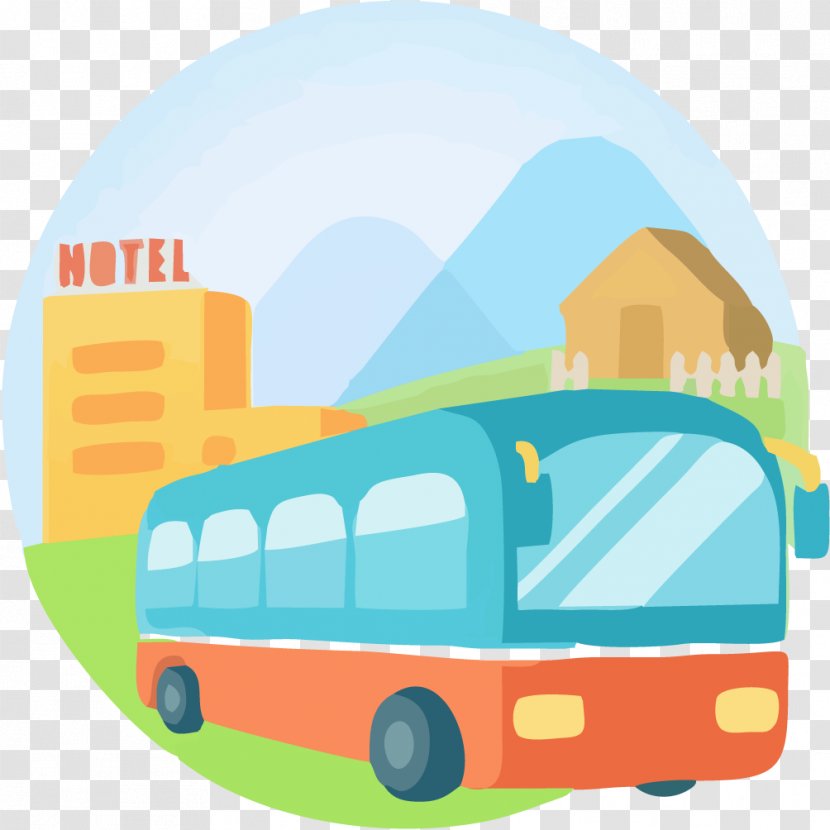 Hotel Tourist Attraction Tourism Amusement Park - Buses And Hotels Transparent PNG