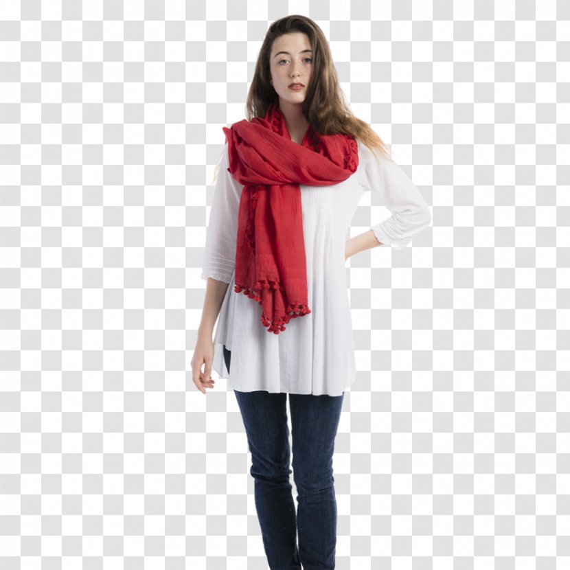 Scarf Pom-pom Textile Silk Cotton - Blouse - Joint Transparent PNG