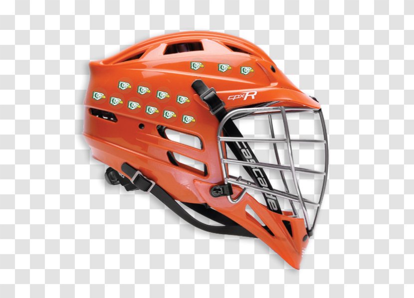 Lacrosse Helmet Pro Tuff Decals Cascade - Bicycle Clothing - Red Shopping Malls Promotional Stickers Transparent PNG