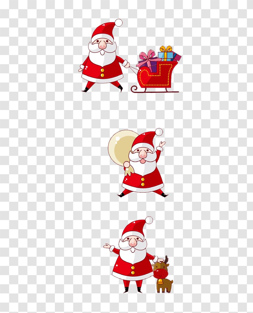 Santa Claus Christmas - Cartoon - Lovely Transparent PNG