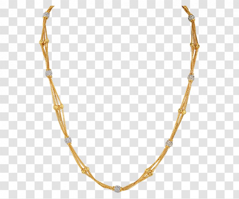 Jewellery Necklace Clothing Accessories Chain Jewelry Design - Gold Transparent PNG