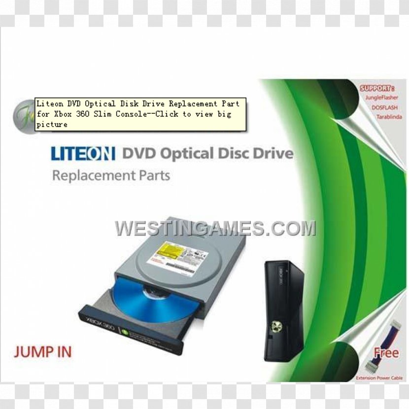 Xbox 360 Optical Drives DVD Lite-On Toshiba - Disk Storage - Dvd Transparent PNG