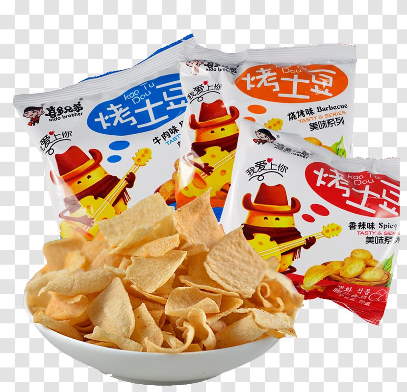 Baked Potato Corn Flakes Totopo Fast Food Chip - Vegetarian - Kita Brothers Chips Transparent PNG
