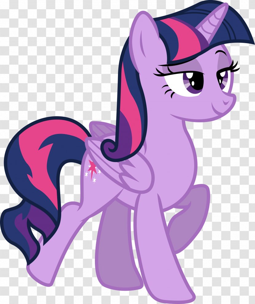 Pony Twilight Sparkle Sunset Shimmer Rainbow Dash Applejack - Purple - Vector Transparent PNG