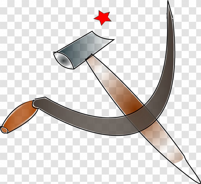 Hammer And Sickle Communism Red Star - Logo Transparent PNG