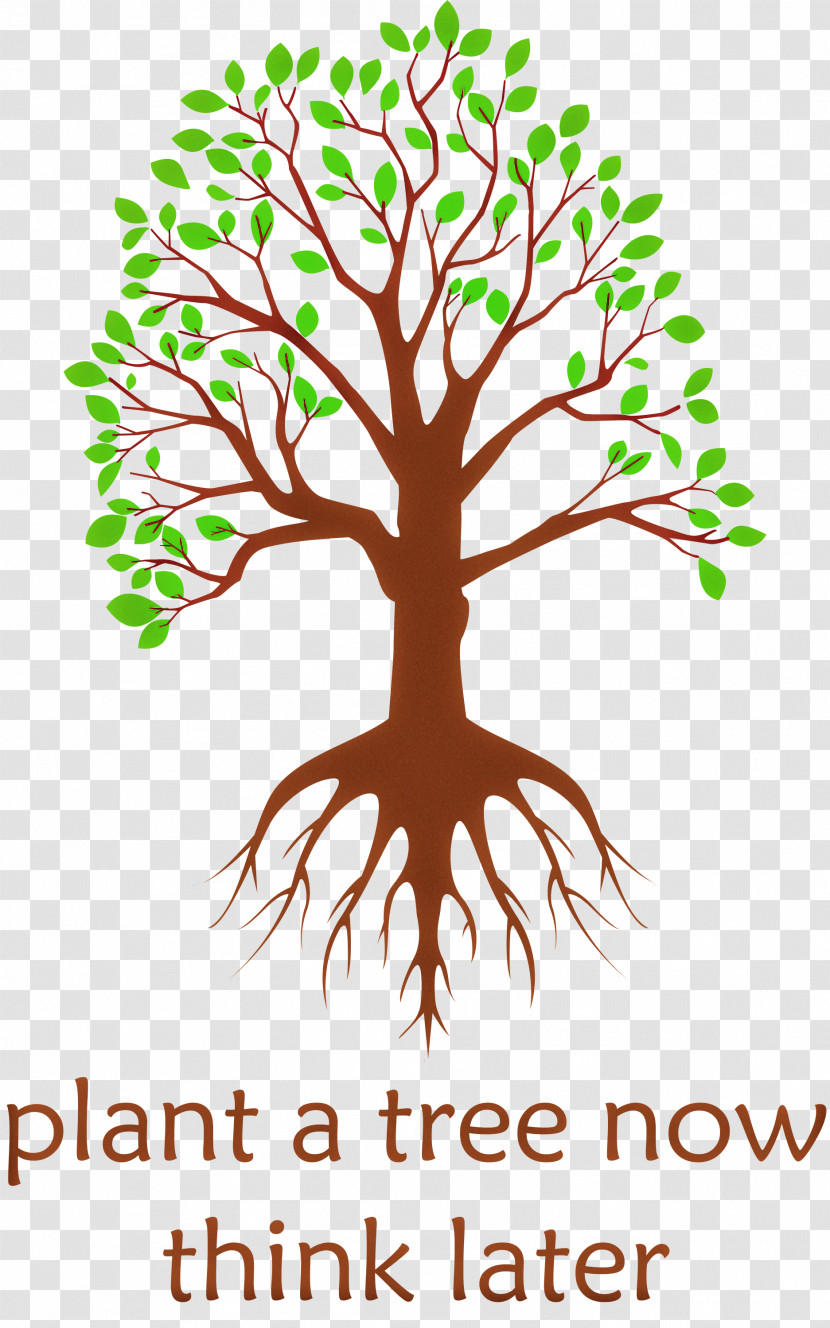 Plant A Tree Now Arbor Day Tree Transparent PNG