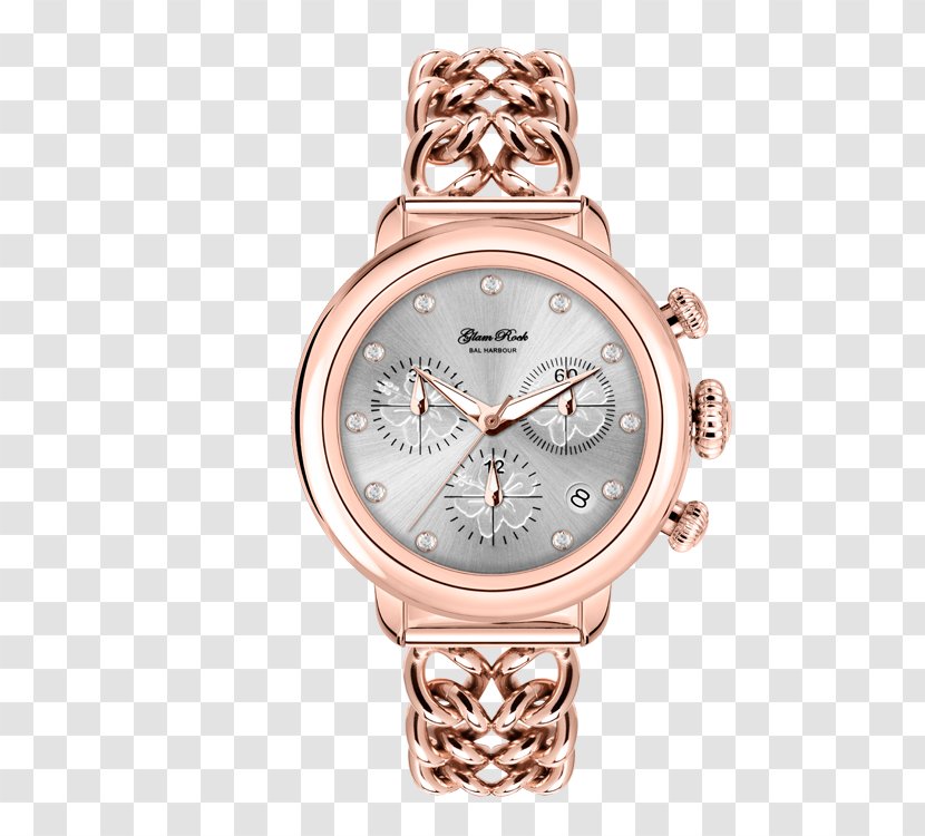 Analog Watch Quartz Clock Bracelet Jewellery - Metalcoated Crystal Transparent PNG