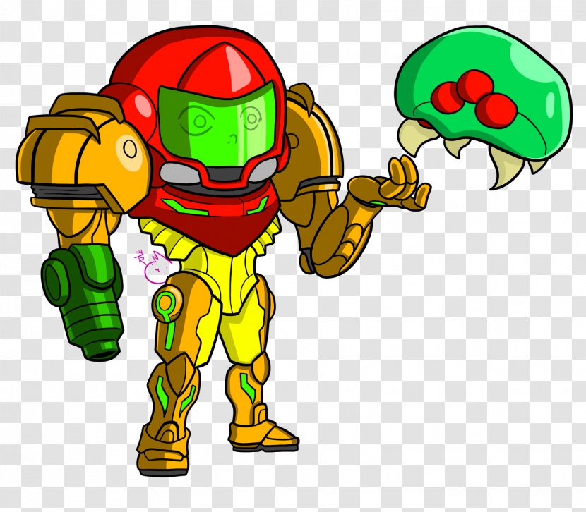 Clip Art Illustration Line Character Fiction - Cartoon - Samus Vector Transparent PNG