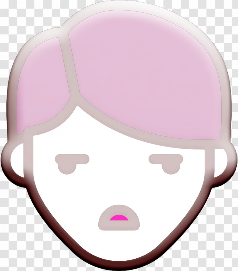 Linear Color Emoticons Icon People Icon Embarrassed Icon Transparent PNG