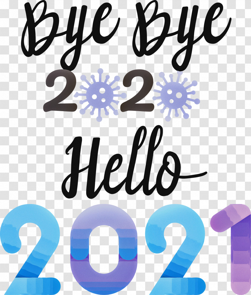Hello 2021 New Year Transparent PNG