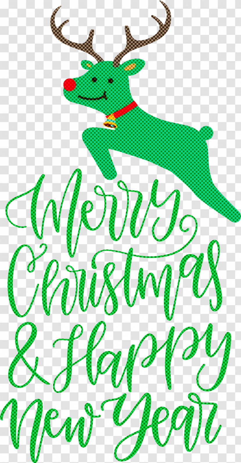 Merry Christmas Happy New Year Transparent PNG