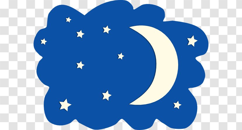 Moon Night Sky Star Clip Art - Cliparts Transparent PNG