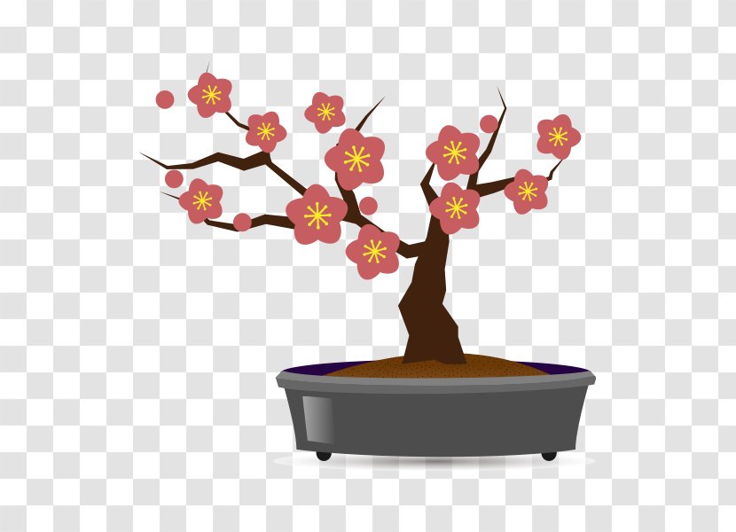 Bonsai Plum Blossom Flowerpot Hobby - Email Address - PLUM Tree Transparent PNG