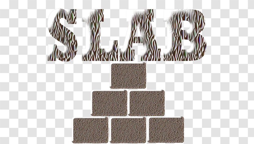 Brick Concrete Slab Wall Clip Art - Text - Coffee Bean Alphabet Transparent PNG