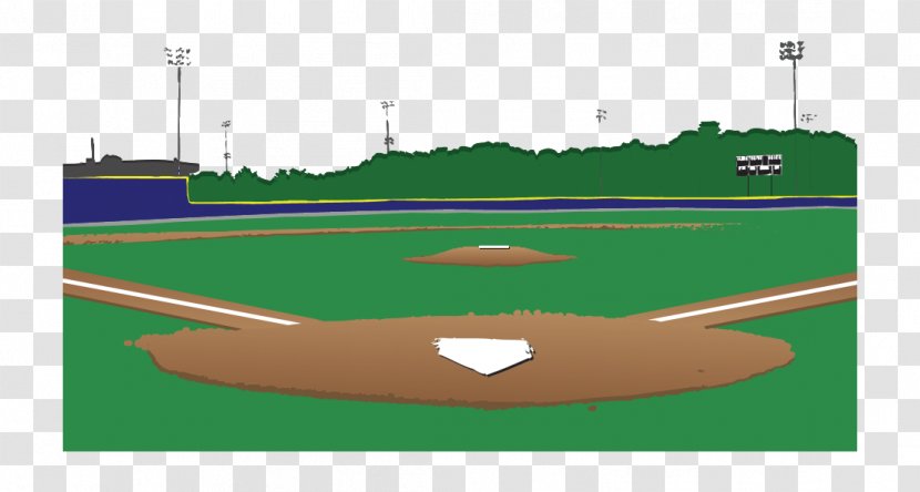 Baseball Park Ball Game Field Recreation - Cartoon Transparent PNG