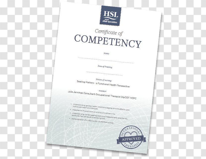 Competence Education Document Training Occupational Therapy Transparent PNG