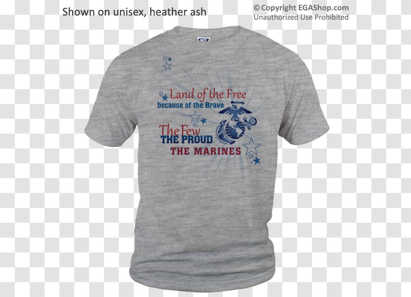 T-shirt Sleeve Bluza Font - Blue - Land Of The Free Because Brave Transparent PNG