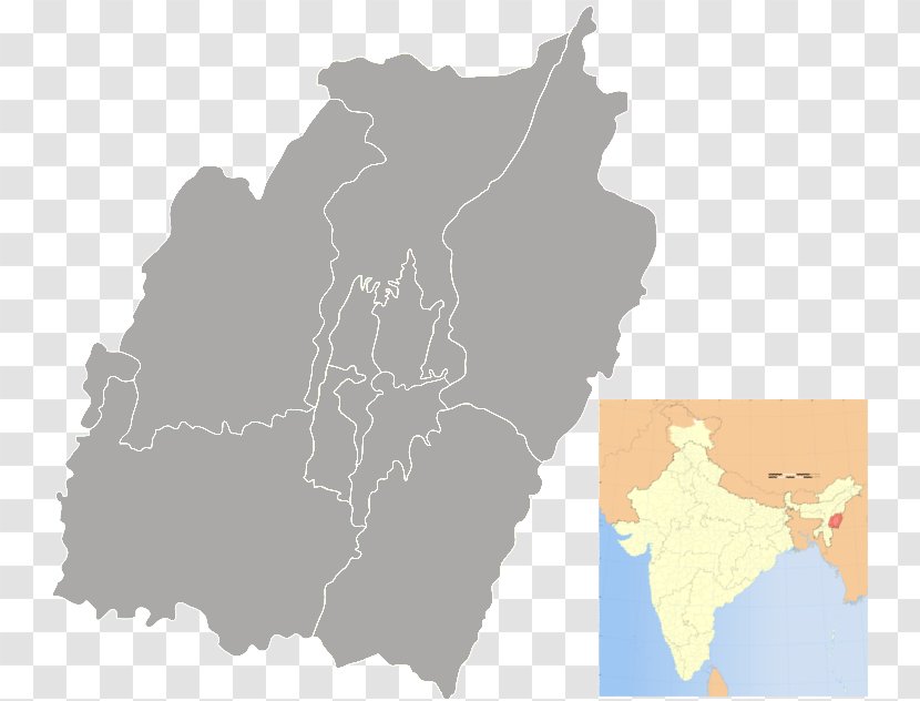 Manipur States And Territories Of India Blank Map - Stock Photography Transparent PNG