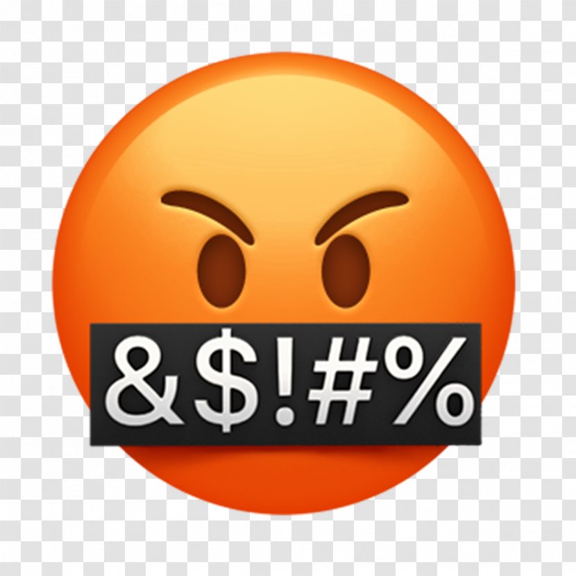 IPhone Apple Color Emoji IPad - Text - Angry Transparent PNG