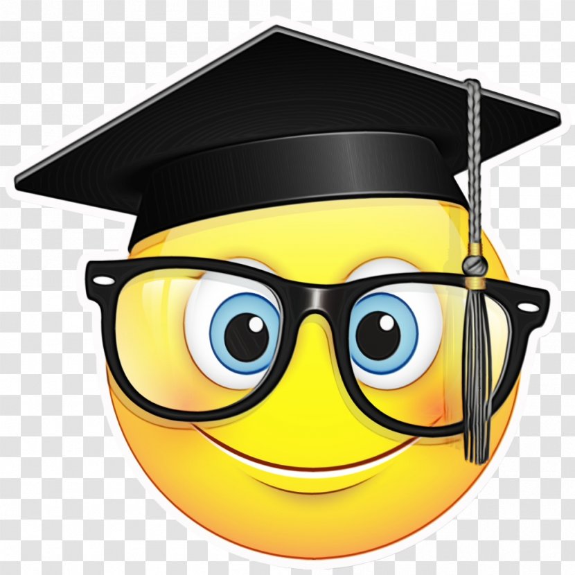 Emoji School - Graduation Ceremony - Cap Smiley Transparent PNG