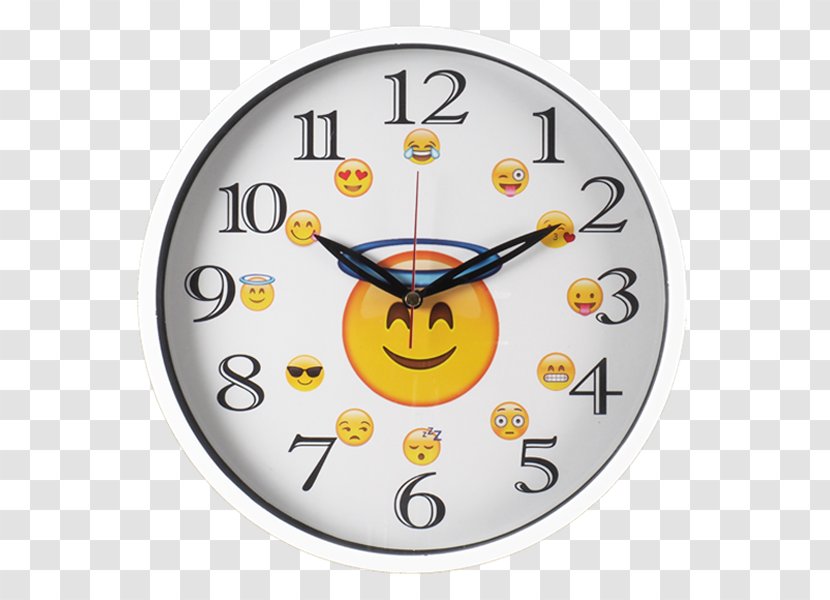 Clock Smiley Screen Printing Mechanism Emoji - Yellow Transparent PNG