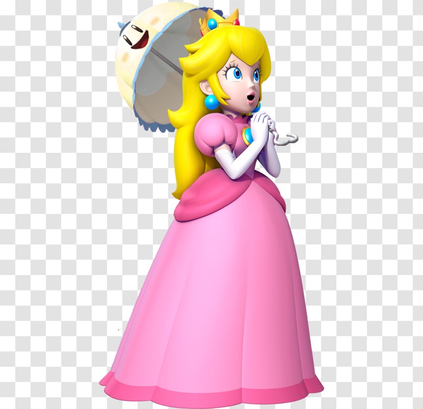New Super Mario Bros. Wii 3D World - Flower - Princess Peach Clipart Transparent PNG