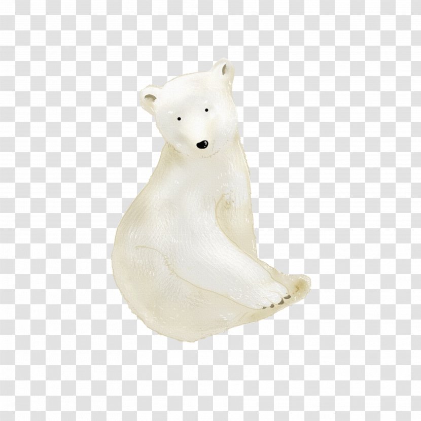 Polar Bear Download - Heart Transparent PNG