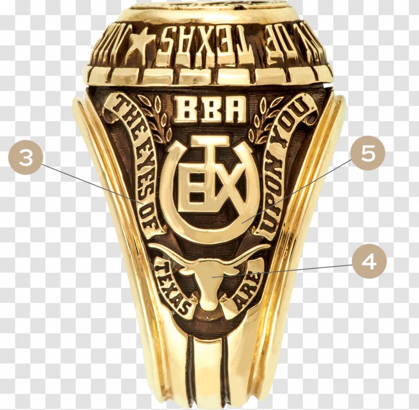 Lamar University Of Texas Tower At Dallas Class Ring College - Longhorn Transparent PNG