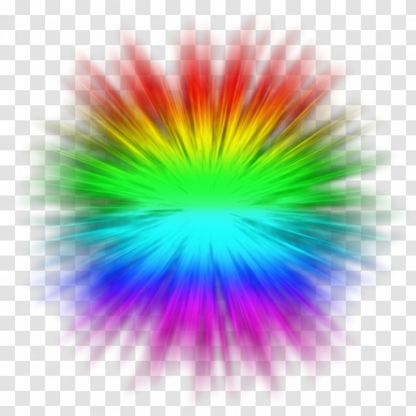 Explosion Rainbow Color - Sky Transparent PNG